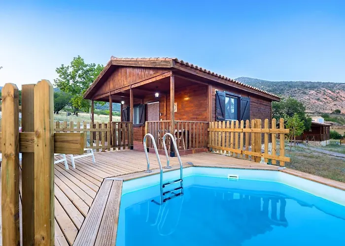Aldea Los Odres - Cabañas de Madera de 1ª recién Reformadas con Piscina y BBQ Privada Moratalla 